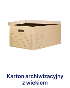 Karton archiwizacyjny z wiekiem