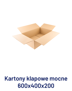 Kartony klapowe mocne 600x400x200